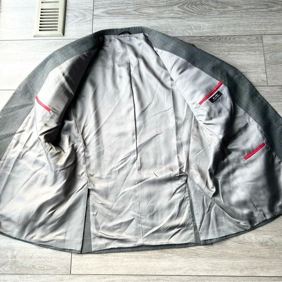 Axcess by Liz Claiborne Pure Wool Plaid Blazer - Picture 7 of 15